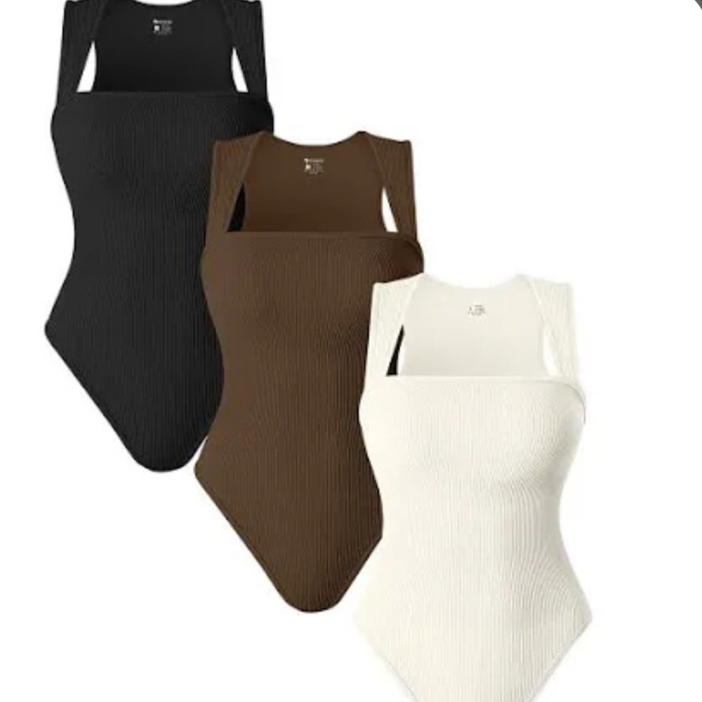 OQQ 3 STRETCHY TANK TOPS